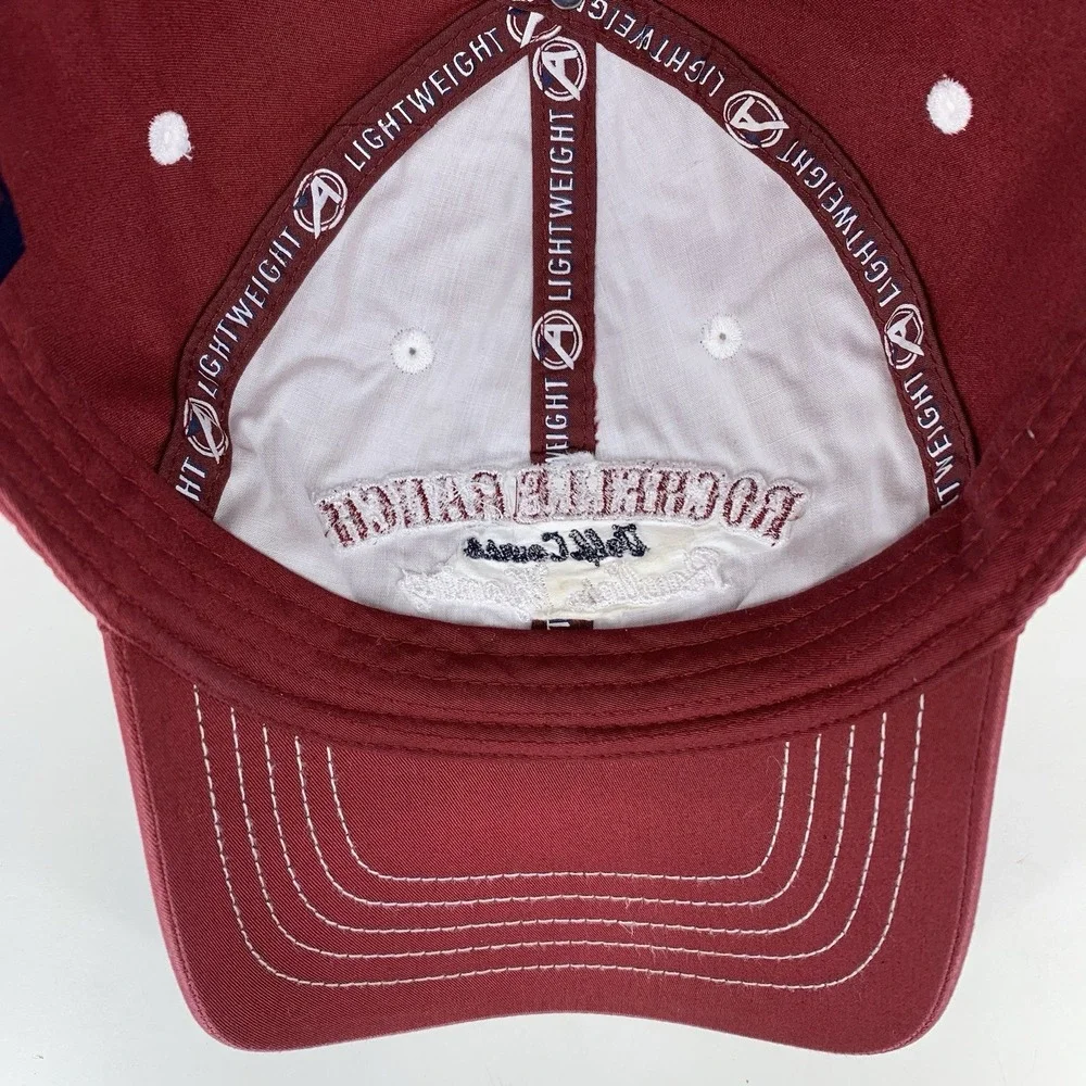 Rochelle Ranch Golf Course Hat Rawlins Wyoming Red Adjustable AHead Baseball Cap
